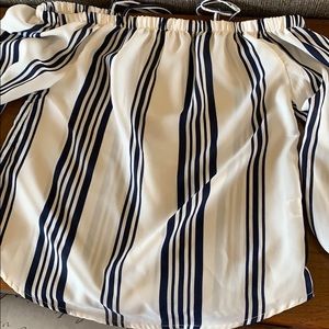 Over the shoulder blouse